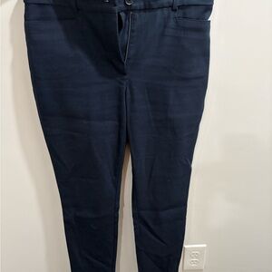 Women’s Loft Navy Sutton Skinny Pant size 8